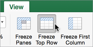 excel for mac view rows and columns headers